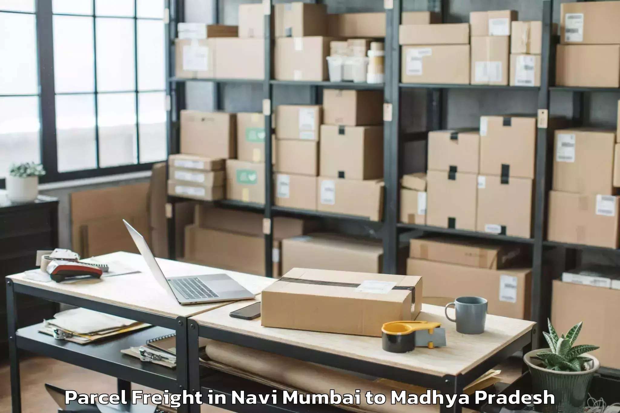 Professional Navi Mumbai to Ghugri Parcel Freight